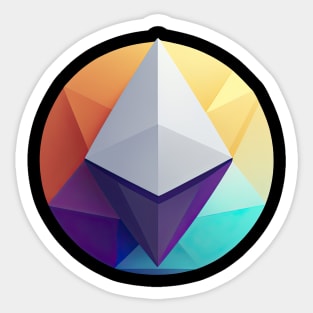 Ethereum to the moon Sticker